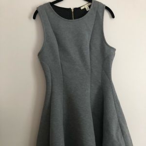 Grey pleated dress
